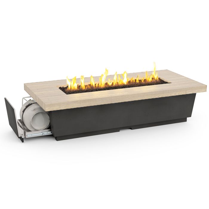 "Reclaimed Wood" Rectangular 76"Fire Table - American Fyre Designs