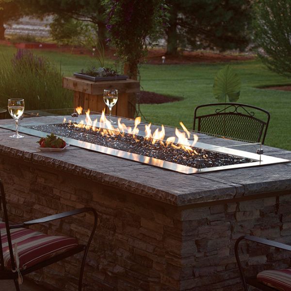 The Carol Rose Collection 48"-60" LED Linear Outdoor Firepit