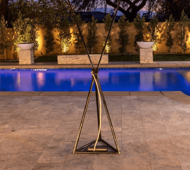 Antorcha ciclónica Outdoor Plus de acero inoxidable