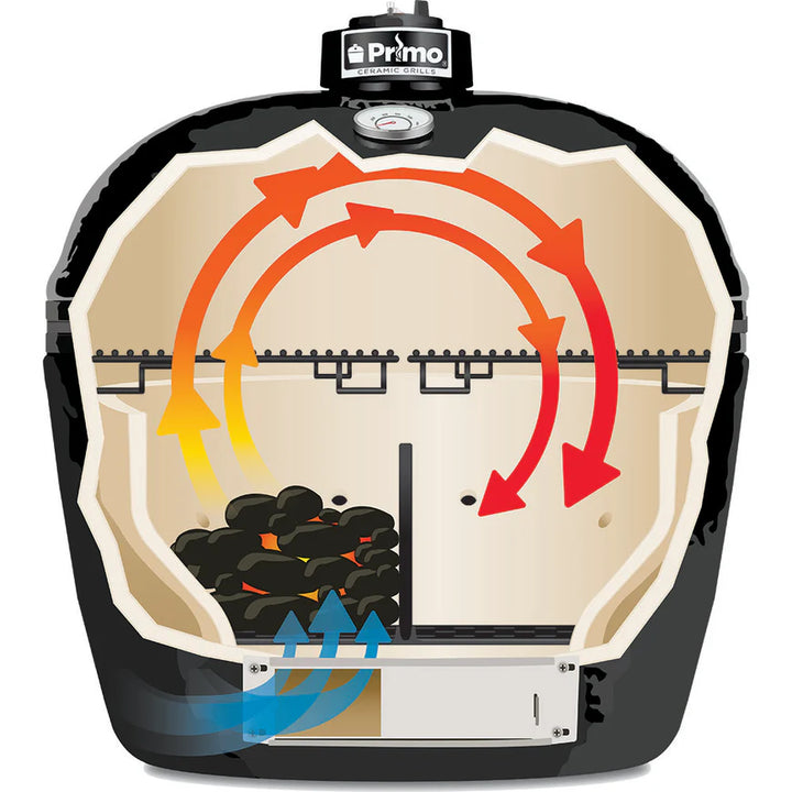 Primo Oval XXL 500 Charcoal Ceramic Kamado Grill