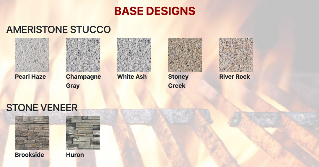 Fogata de gas rectangular con estuco y azulejos Cal Flame