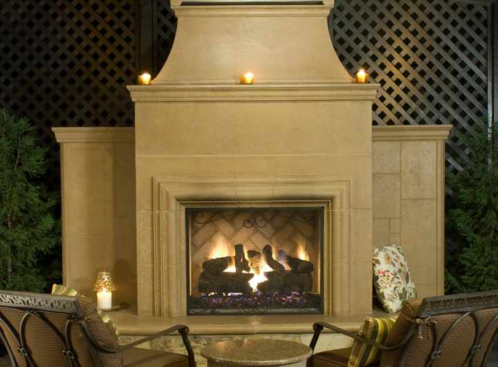 "Grand Cordova" Fireplace- American Fyre Designs