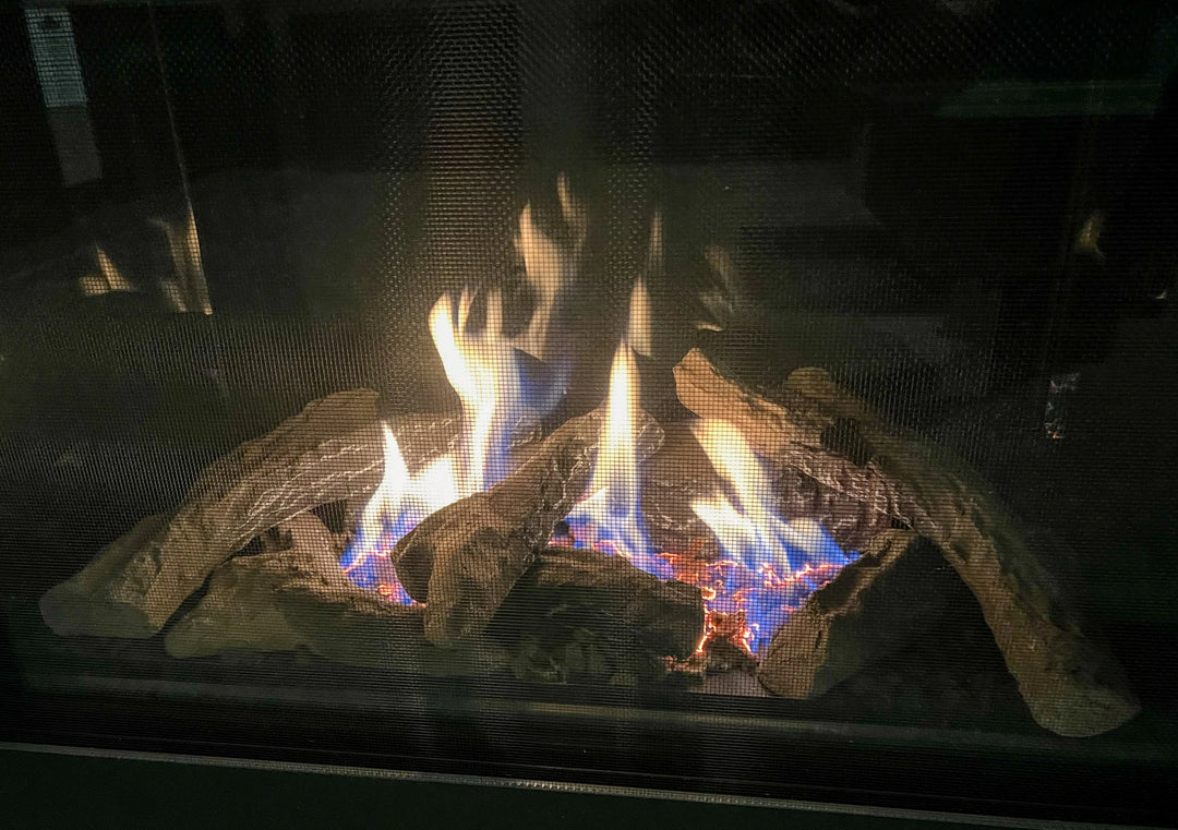 Chimenea de gas natural de lujo con ventilación directa Sierra Flame Thompson de 36"