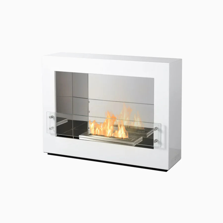 Chimenea de etanol transparente independiente Bio Flame Rogue 2.0 de 36 pulgadas