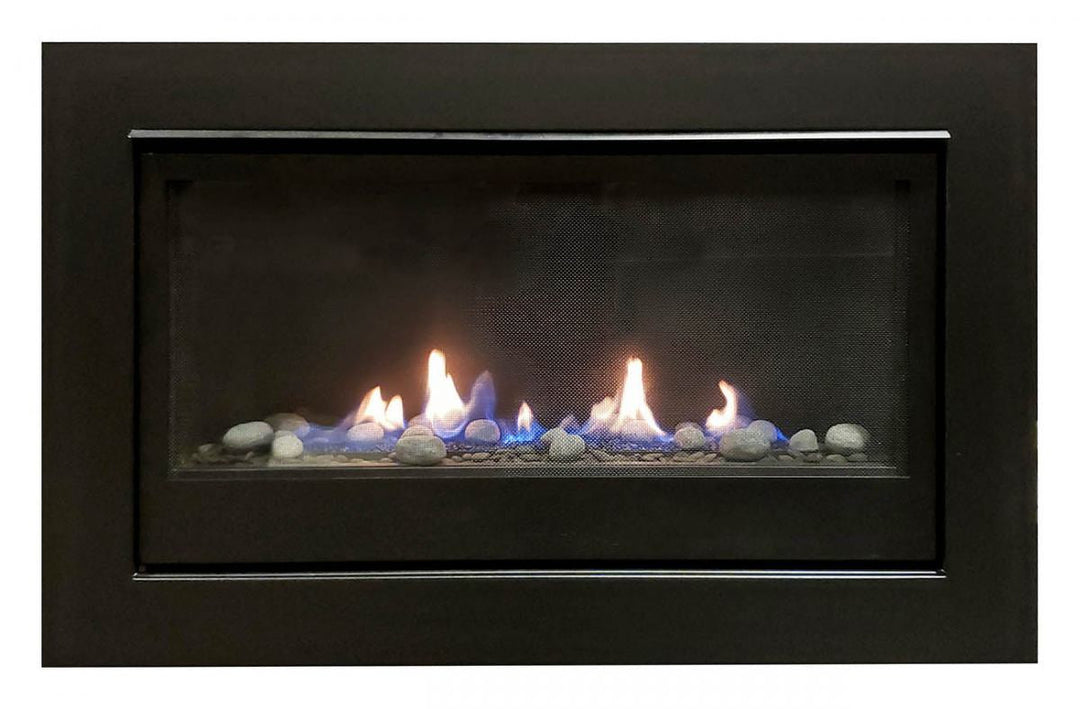 Chimenea lineal Sierra Flame Boston de 36" con ventilación directa y encendido electrónico