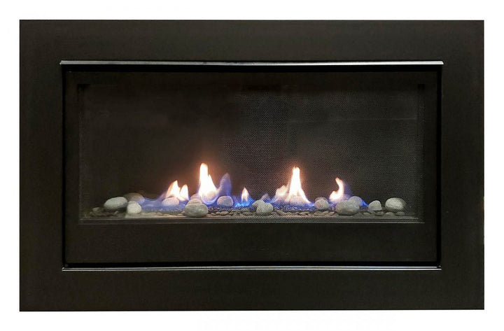Chimenea lineal Sierra Flame Boston de 36" con ventilación directa y encendido electrónico