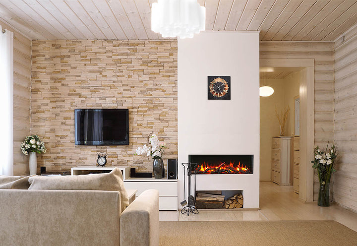 Chimenea eléctrica Remii BAY-SLIM de 3 lados