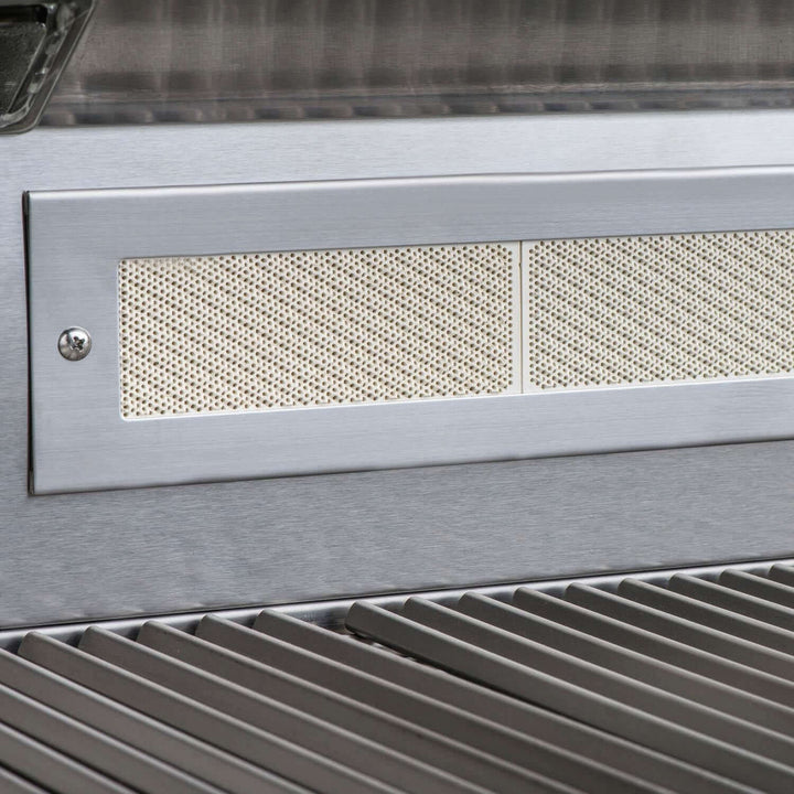 Parrilla de gas independiente Blaze Premium LTE de 32 pulgadas y 4 quemadores con quemador infrarrojo trasero y luces de parrilla - BLZ-4LTE2-NG/LP