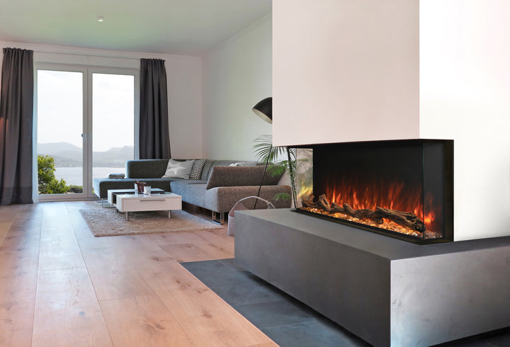 Chimenea eléctrica inteligente Modern Flames "Landscape Pro Multi" de 3 lados, tamaños de 112 a 304 cm