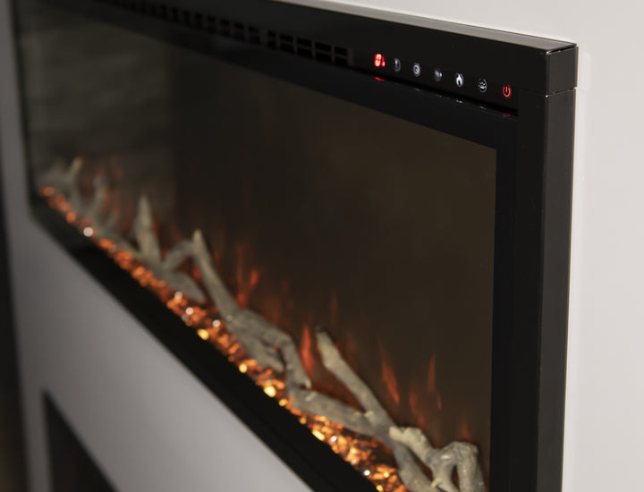 Chimenea eléctrica empotrada/de pared Spectrum Slimline de Modern Flames, tamaños: 50"-100"