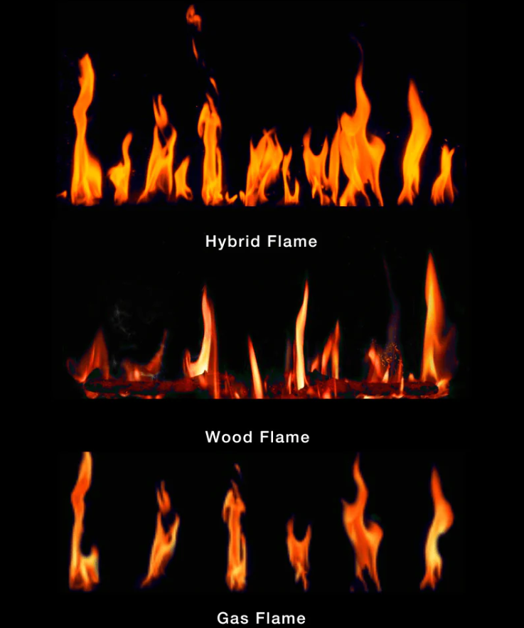 Chimenea eléctrica inteligente Orion Slim de Modern Flames, empotrada o de pared, de 52-100 pulgadas, con efecto de llama real