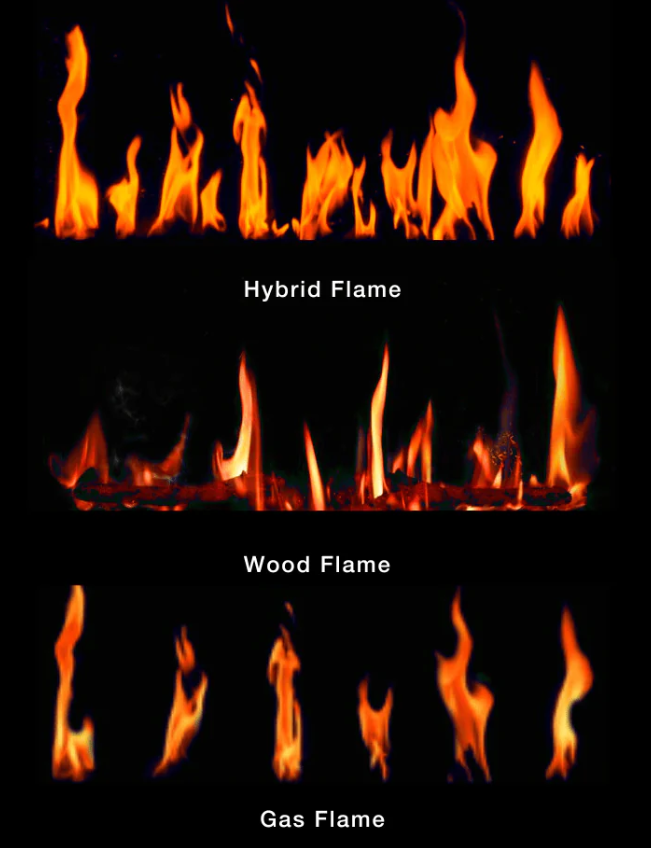 Chimenea eléctrica inteligente Orion Multi de Modern Flames, empotrada o de pared, de 52-120 pulgadas, con efecto de llama real