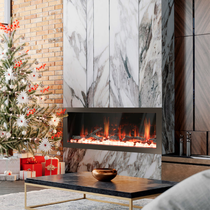 Chimenea eléctrica inteligente de pared Litedeer Latitude II de 68" con aplicación - ZEF68X