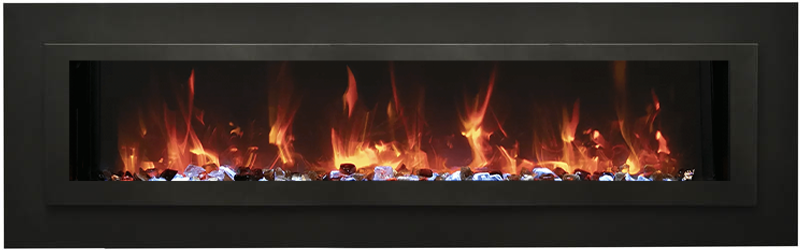 Chimenea eléctrica lineal Sierra Flame WM-FML-STL