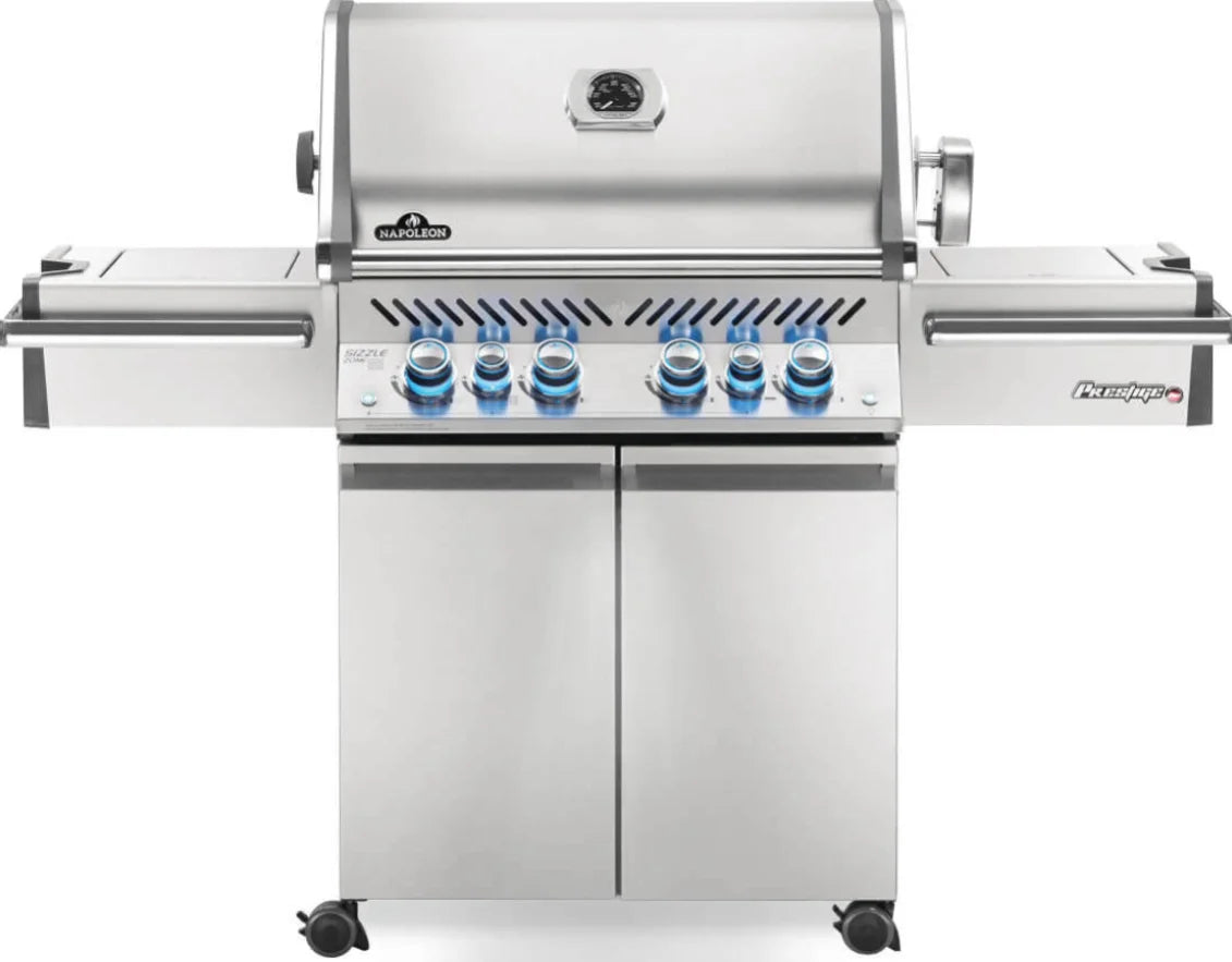 Napoleon Prestige Pro 500 gas grill — available at Fireplace Bros