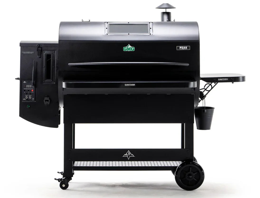 Green Mountain Grills PEAK pellet grill — compare pellet vs gas at Fireplace Bros
