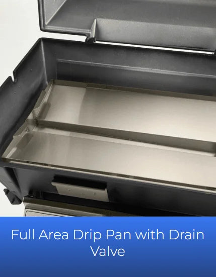Broilmaster Specialty Series Q3PK1 Slow Cooker Grill Package: Heavy-duty cast aluminum construction and stainless steel drip pan for even heat retention and reduced flare-ups.