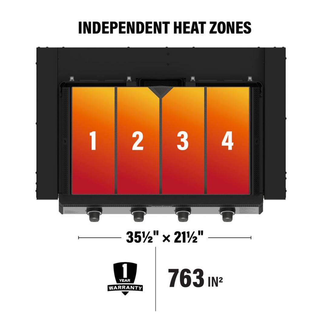Blackstone 36” Drop-In SS Griddle with Hood - Propane Ready