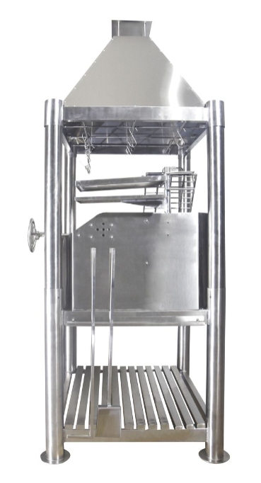 Tagwood "The Silver Bullet" Santa Maria Style Grill - Stainless Steel