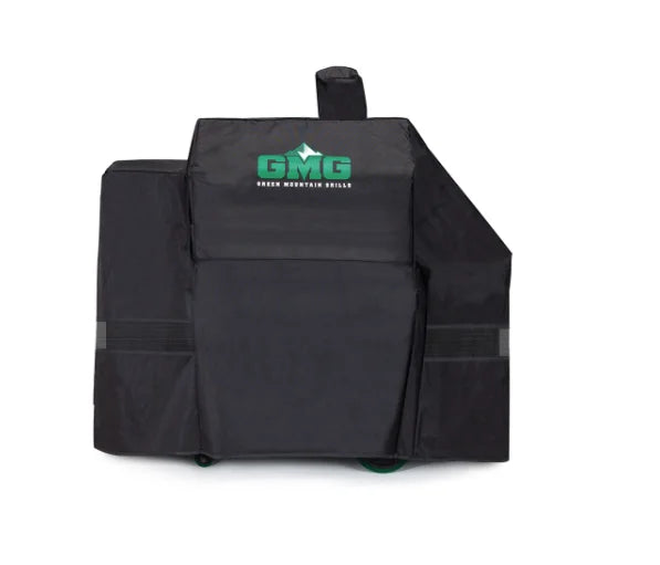 Green Mountain Grills LEDGE PRIME 2.0 Cover, heavy-duty polyester construction provides all-weather protection against rain, snow, sun, and wind for your pellet grill.