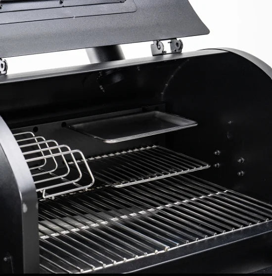 RACKT Griddle Pan by Green Mountain Grills - A durable stainless steel cooking surface adding 55 sq.in. of flat-top space for customizable grill layouts and effortless cleanup.