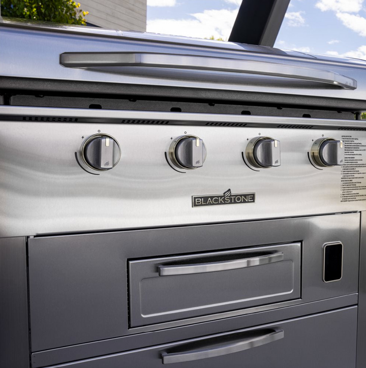 Blackstone 36” Griddle Air Fryer Combo with Dual Side Tables and Storage