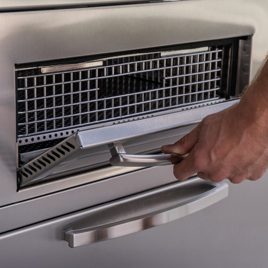 Blackstone 36” Griddle Air Fryer Combo with Dual Side Tables and Storage