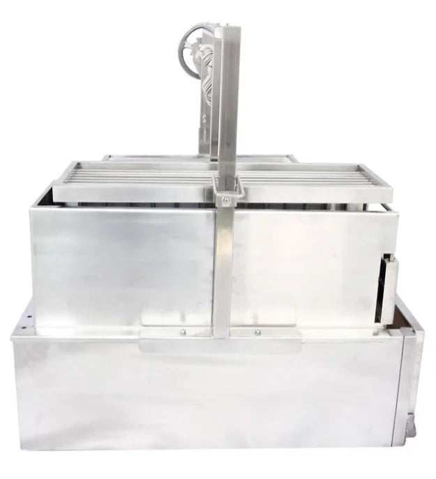 Tagwood XL Built-In Santa Maria Style Grill, made from durable #304 stainless steel with 1,103 sq in total grilling area, featuring round stainless steel grates and interchangeable griddle option.