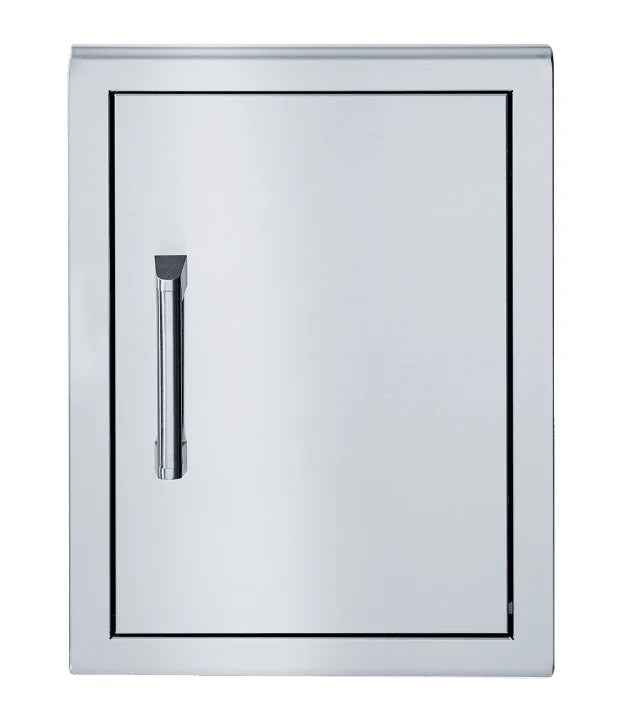 Broilmaster G Series 17-Inch Single Door, premium 304 stainless steel construction, soft-close mechanism for smooth operation.