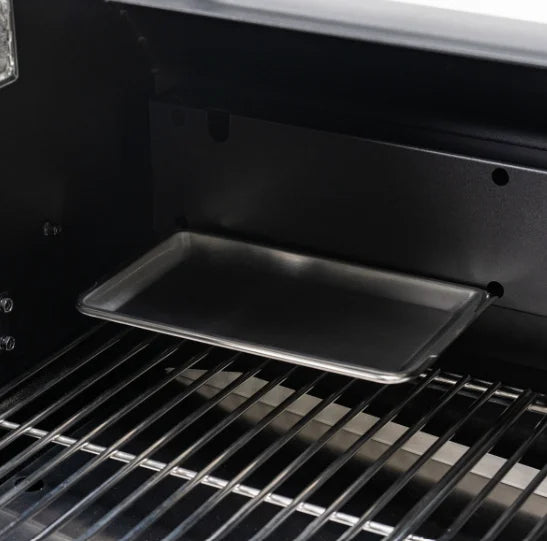 Green Mountain Grills RACKT™ Griddle Pan - A stainless steel griddle pan adding 55 sq. in. of extra flat-top cooking space for sautéing, frying, and searing delicate foods.