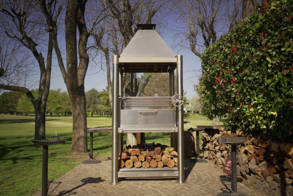 Tagwood "The Silver Bullet" Santa Maria Style Grill - Stainless Steel