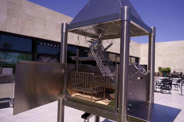 Tagwood "The Silver Bullet" Santa Maria Style Grill - Stainless Steel