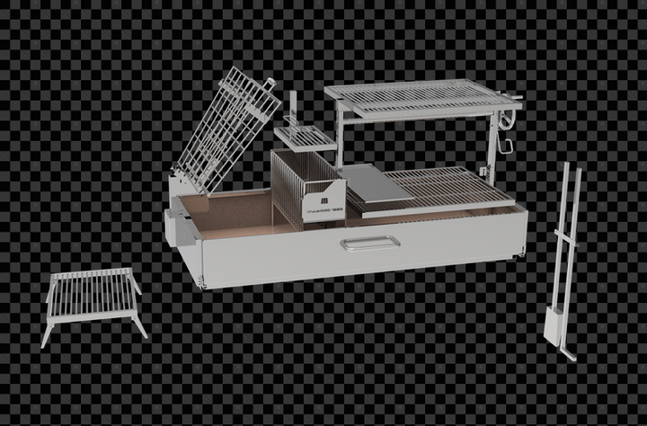 Tagwood 2XL Built-In Santa Maria Style Grill