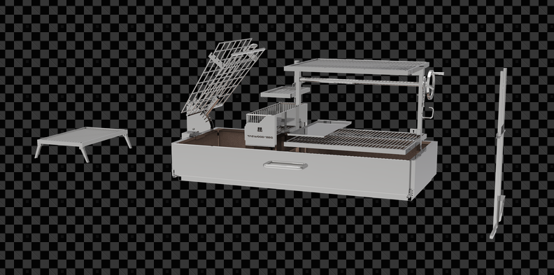 Tagwood 2XL Built-In Santa Maria Style Grill