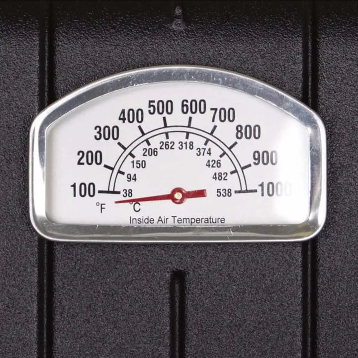 Broilmaster Premium Gas Grill with Flare Busters Flavor Enhancers, compact high-performance grilling station with 40,000 BTU Stainless Steel Bow Tie Burner and multi-level stainless steel cooking grids.