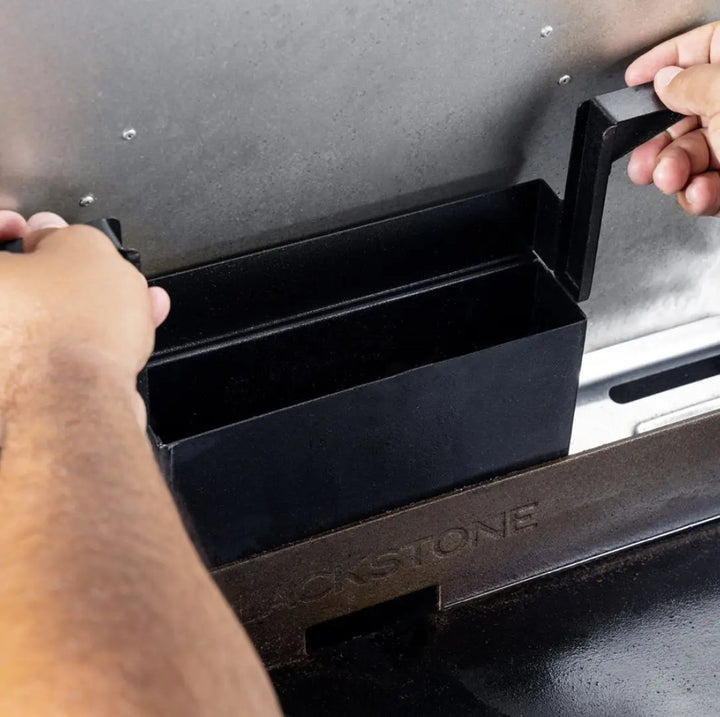 Blackstone 28” Deep Drop-In SS Griddle with Hood - Propane Ready: premium griddle features advanced heating technology, omnivore plate for even heat distribution, and protective hood for surface protection and cleanliness.