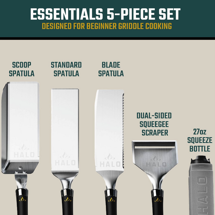 HALO 5-Piece Elite Essentials Griddle Tool Kit
