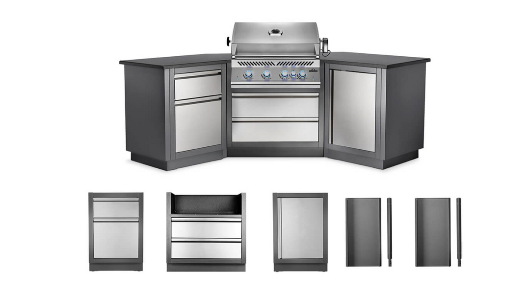 Napoleon OASIS™ 200 Modular Outdoor Kitchen Island Kit with 700 Series 32" Gas Grill