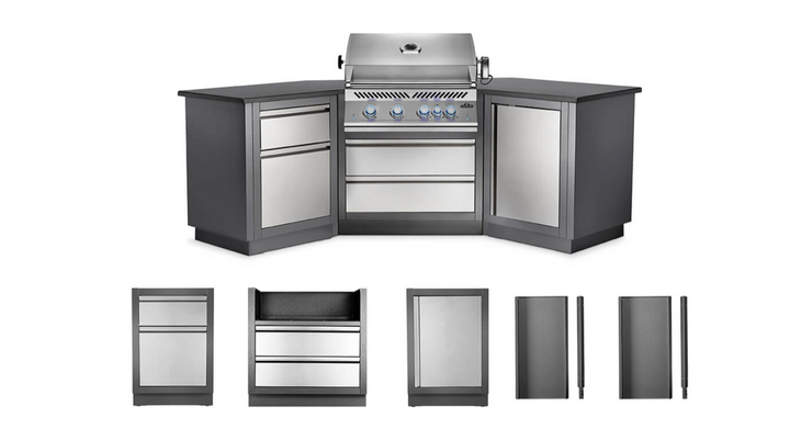 Napoleon OASIS™ 200 Modular Outdoor Kitchen Island Kit with 700 Series 32" Gas Grill