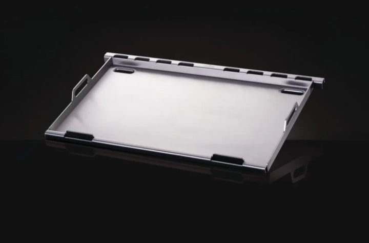 Napoleon Stainless Steel Griddle Insert for Prestige PRO, Built-In 700 Series, and Rogue 525 & 625 models, features 26" x 16" cooking surface, multiple zones, even heating, grease traps, and easy installation.