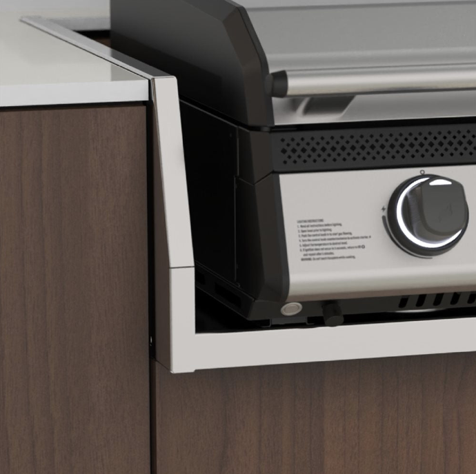 Blackstone 28” Deep Drop-In SS Griddle with Hood – Natural Gas Ready