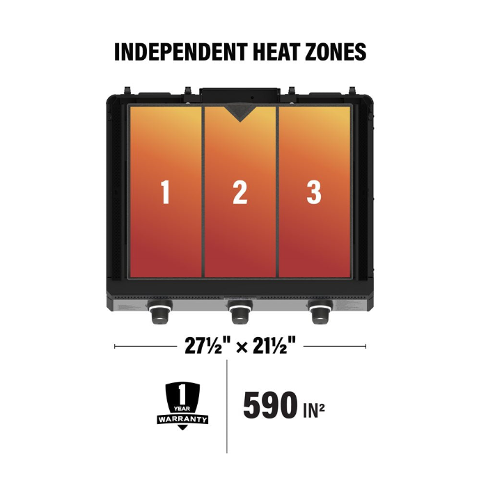 Blackstone 28” Deep Drop-In SS Griddle with Hood – Natural Gas Ready
