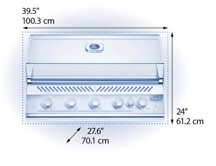 Napoleon Built-In 700 Series 38" Propane Grill with Rear Infrared Burner