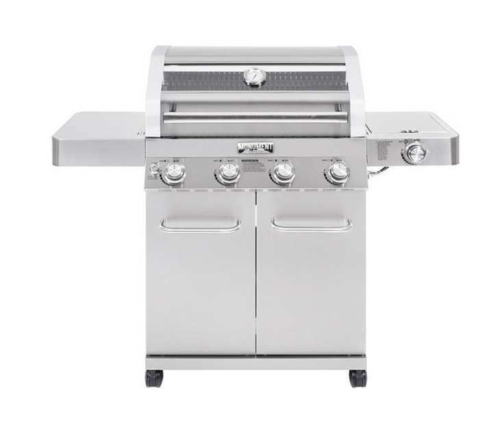 Monument Grills "41847NG" Stainless Steel 4-Burner Gas Grill - Classic Series