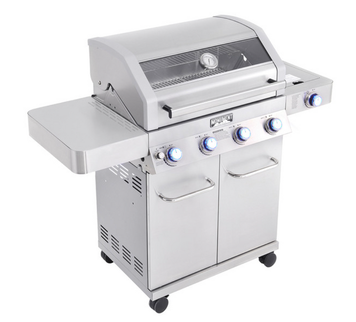 Monument Grills "41847NG" Stainless Steel 4-Burner Gas Grill - Classic Series