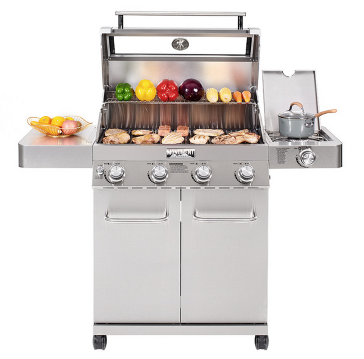 Monument Grills "41847NG" Stainless Steel 4-Burner Gas Grill - Classic Series