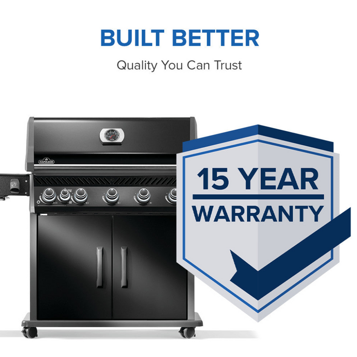 Napoleon Rogue® PRO 625 SIB – Black with Infrared Side and Rear Burner