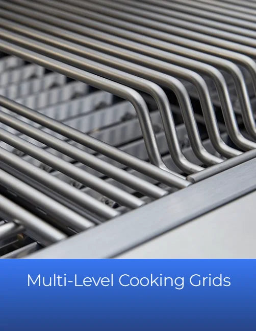 Broilmaster G-Series 34" Portable Gas Grill featuring 304 stainless steel construction, three Bow Tie burners producing 54,000 BTUs, and an 11,000 BTU rear infrared rotisserie burner for slow roasting.