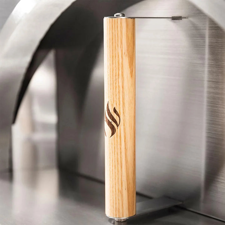 Forno Venetzia Pronto 220 Copper Countertop Wood-Fired Oven featuring refractory brick hearth, ceramic fiber insulation, copper-finished dome, and traditional flue design for optimal ventilation and heat retention.