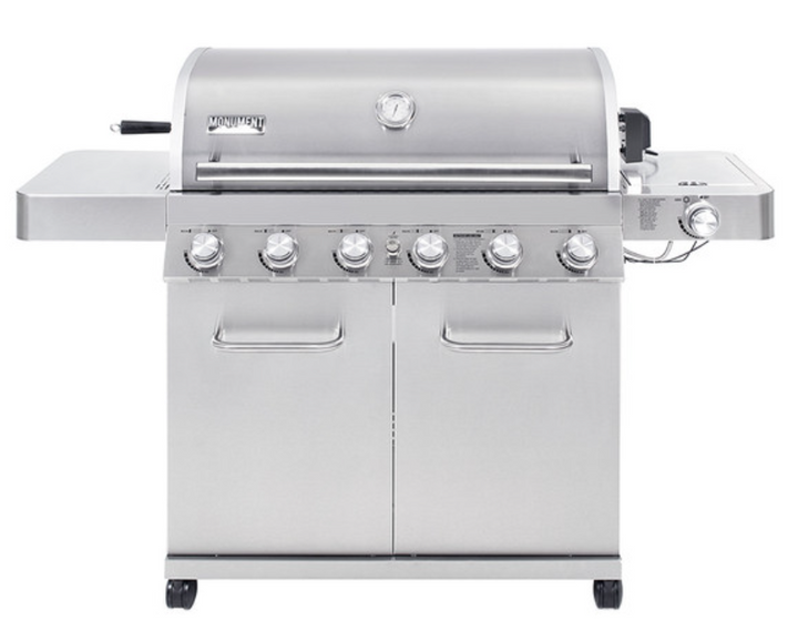 Monument Grills "77352" Stainless Steel Gas Grill with Free Rotisserie Kit - Classic Series